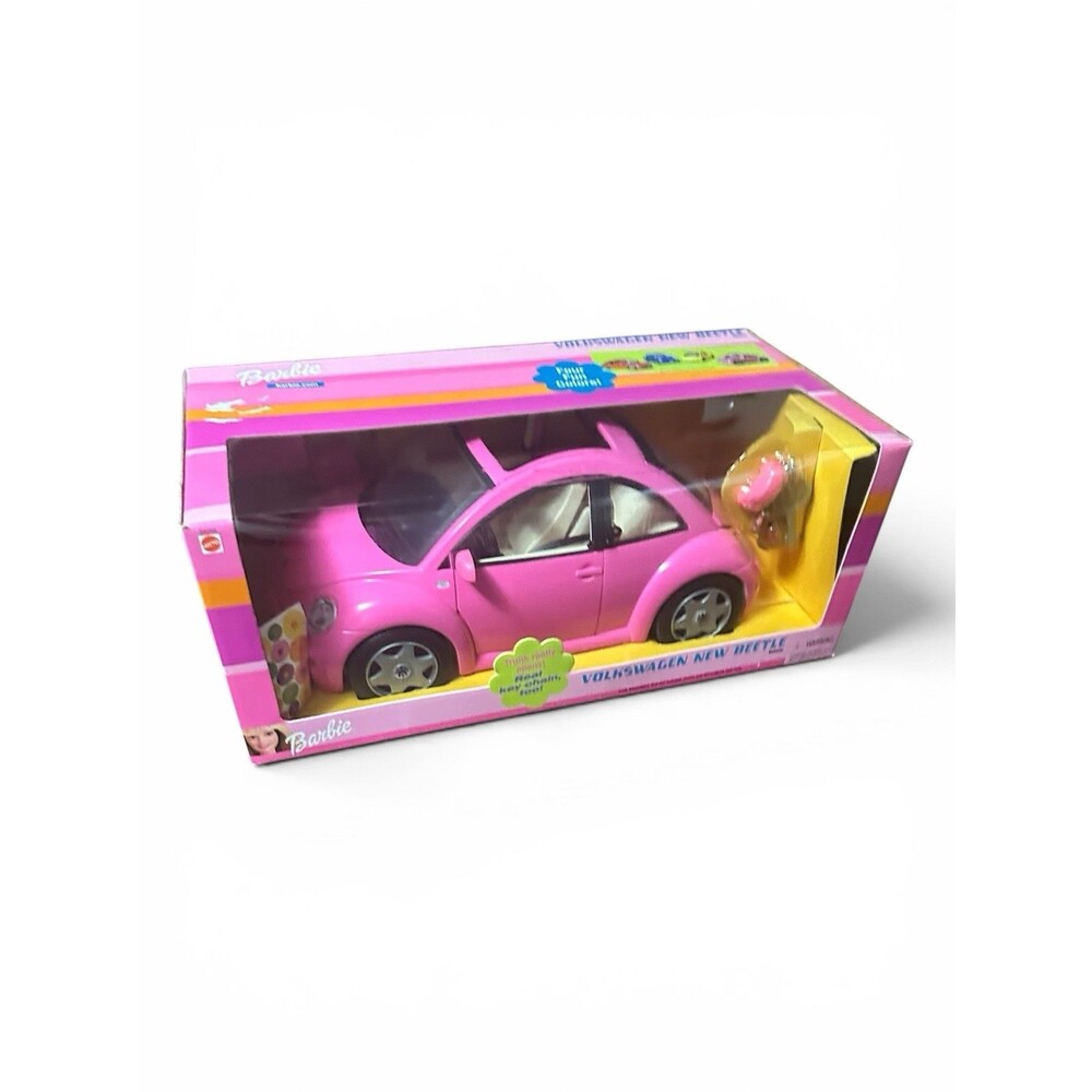 Barbie Volkswagen Beetle Travel Pink new in box 2002
